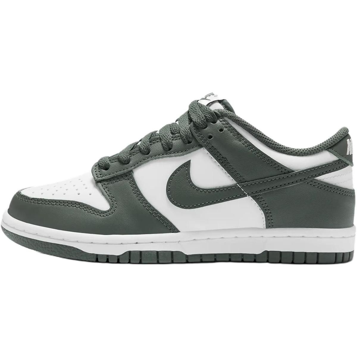 Подростковые кроссовки Nike Dunk Low Green/White GS