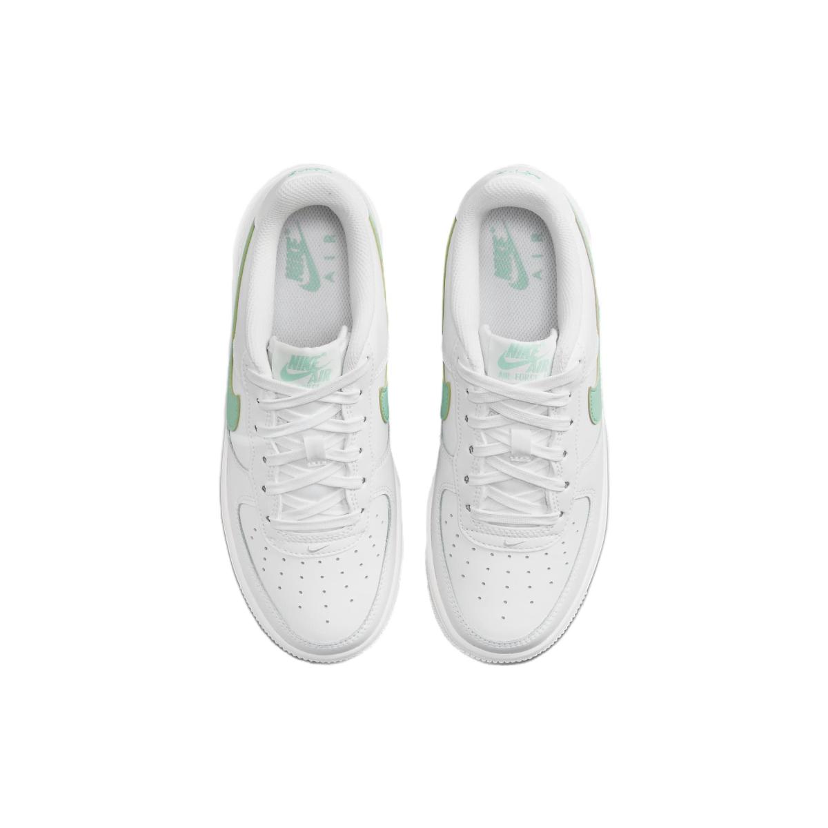 Подростковые кроссовки Nike Air Force 1 White/Green GS