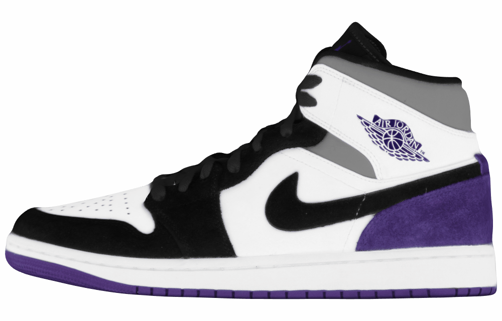 Мужские кроссовки Air Jordan 1 Mid Purple