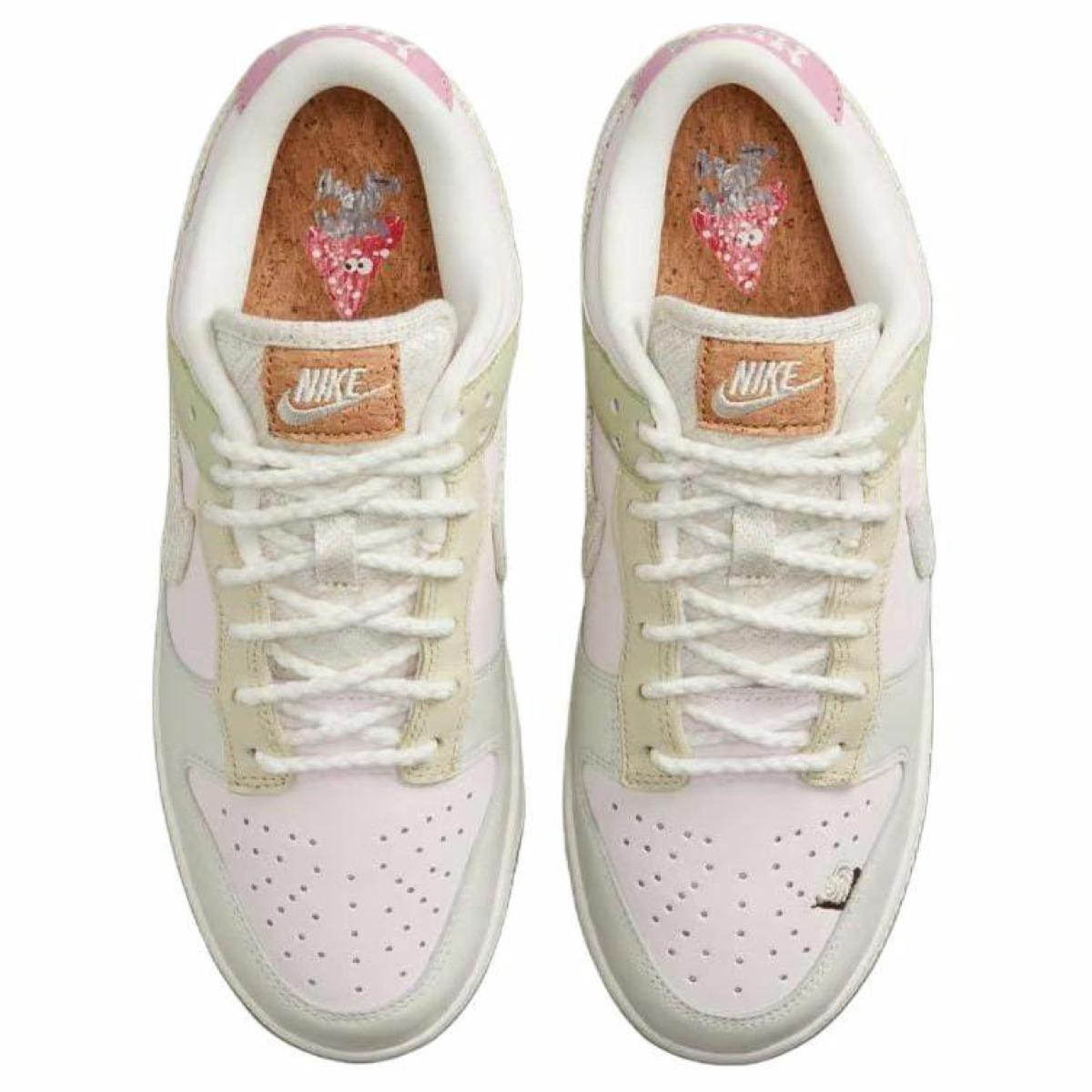 Женские кроссовки Nike Dunk Low Green/Pink