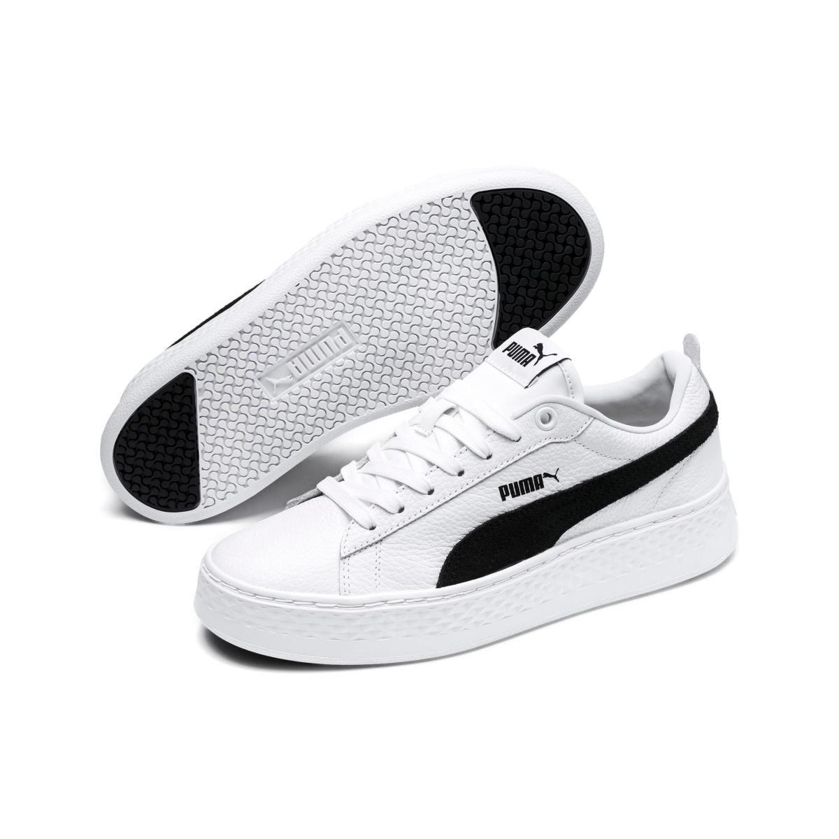 Женские кроссовки PUMA Smash Platform L White/Black