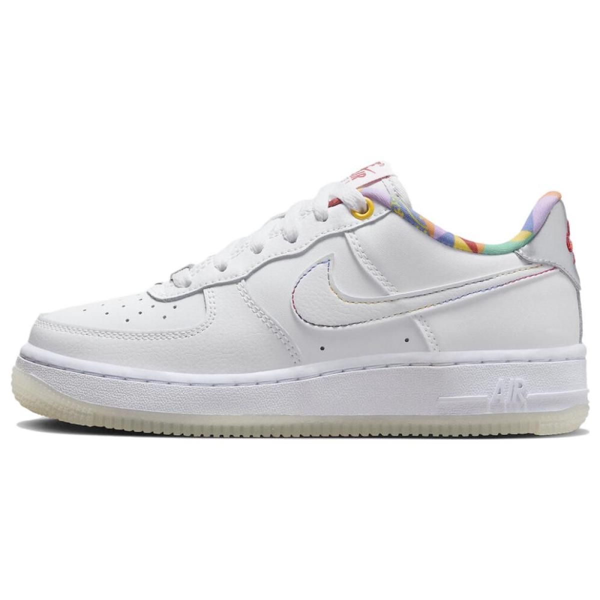 Подростковые кроссовки Nike Air Force 1 Low White/Multicalor GS