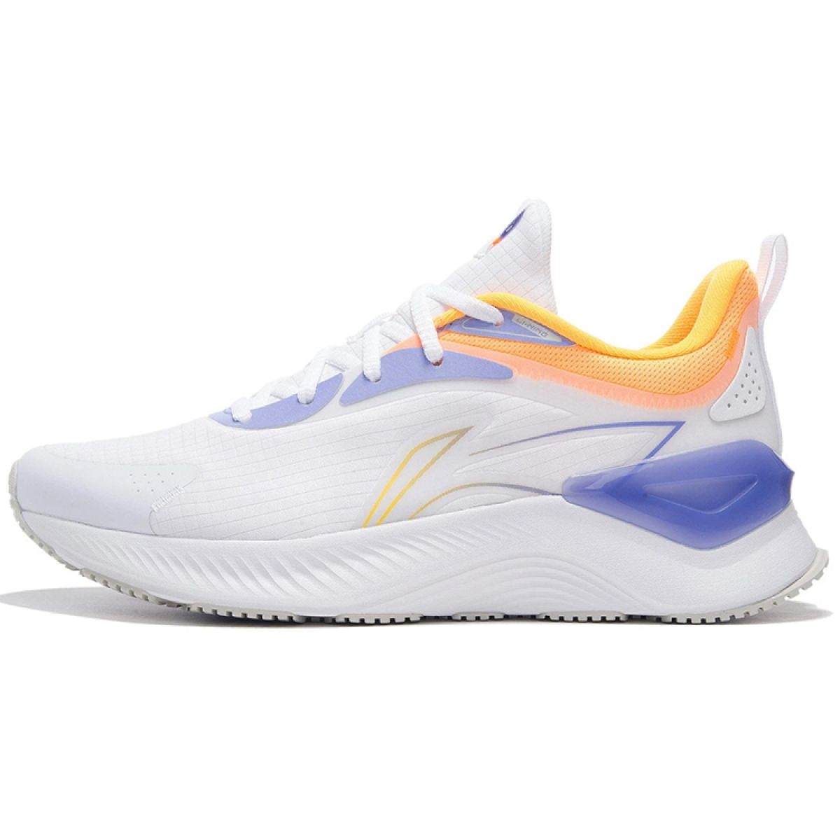 Кроссовки LiNing YueYing  Standard White/Fluorescent Embroidered Blue/Violet