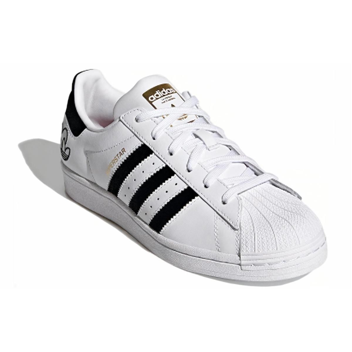 Женские кроссовки Adidas originals Superstar White/Black/Gold