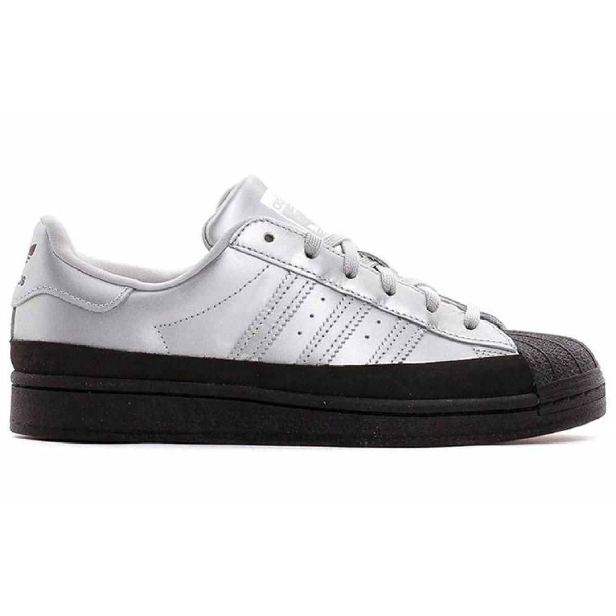Женские кроссовки Adidas Originals Superstar Silver/Black