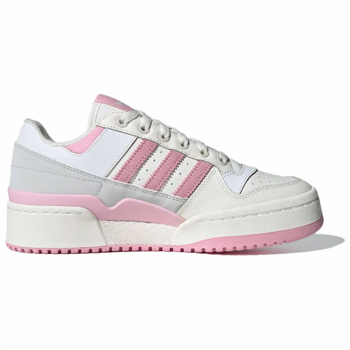 Женские кроссовки Adidas Originals Forum Bold Stripes White/Pink