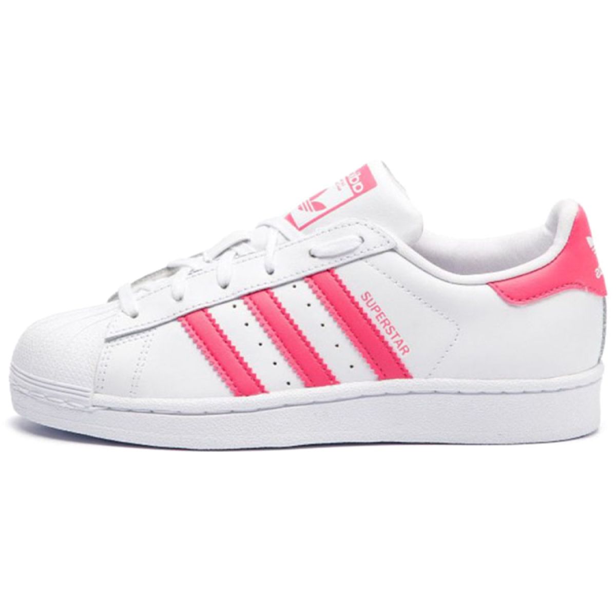 Подростковые кроссовки Adidas Originals Superstar White/Pink