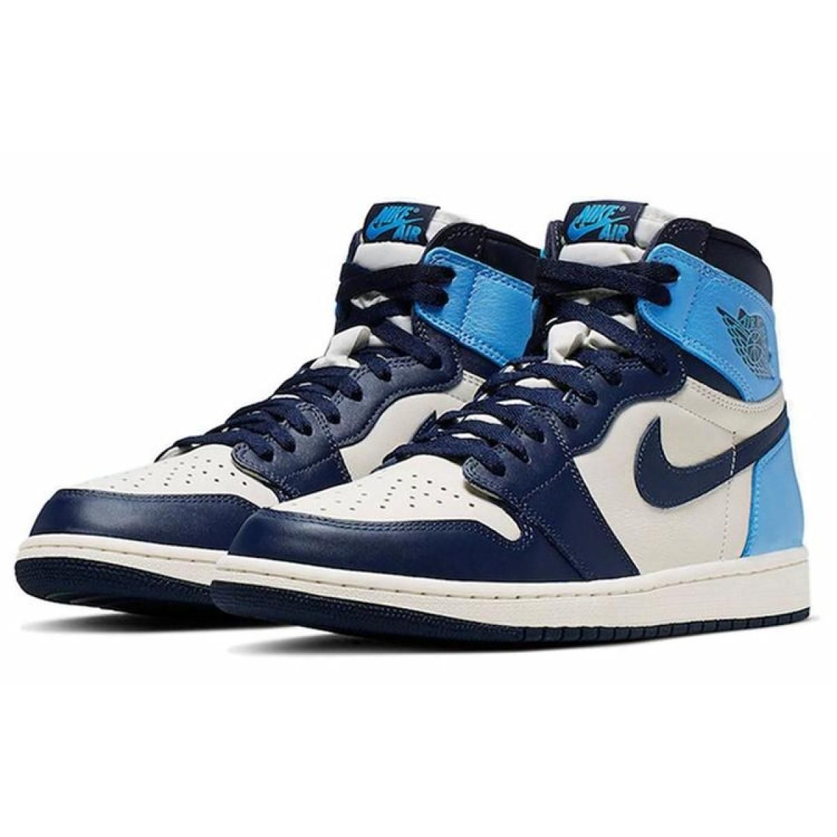 Мужские кроссовки Air Jordan 1 High  "Obsidian"