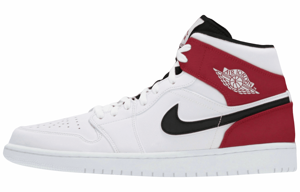Кроссовки  Air Jordan 1 Mid "White Chicago"