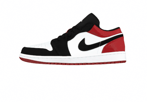 Кроссовки Air Jordan 1 Low "Black Toe" Black/White/Red
