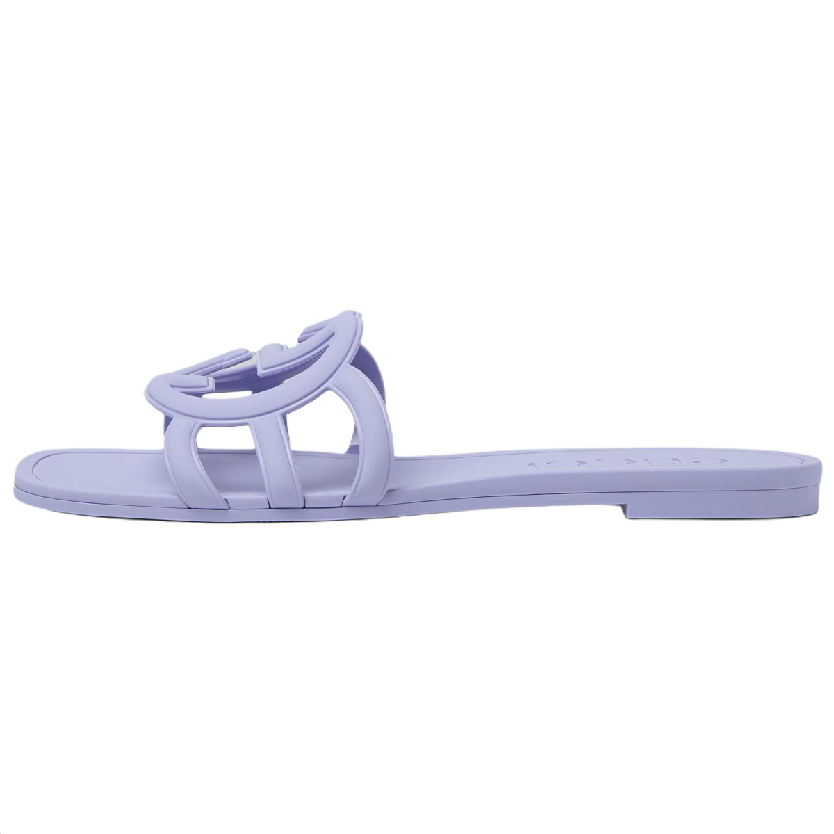 Женские шлёпанцы GUCCI Interlocking Light Purple