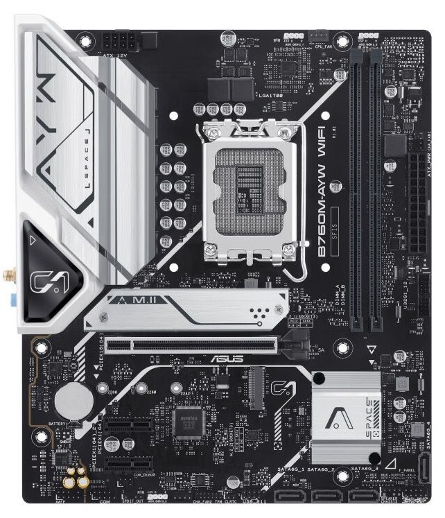 Материнская плата ASUS PRIME B760M-AYW, LGA 1700 ,DDR5 ,mATX