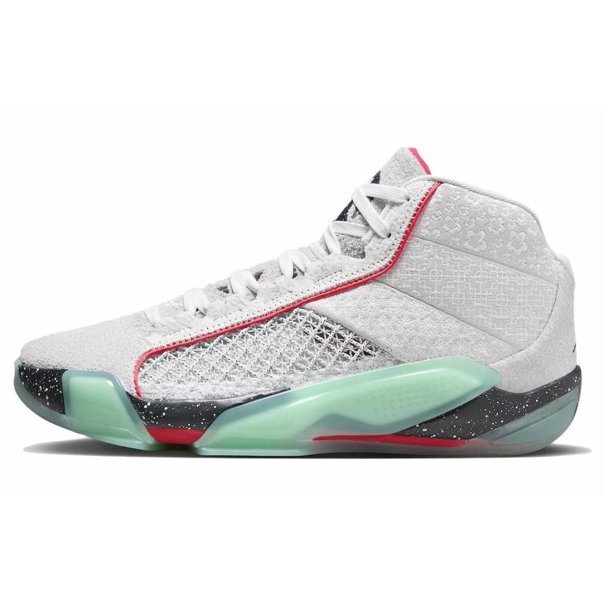 Мужские кроссовки Rui Hachimura x Air Jordan 38 PF Silver/Green
