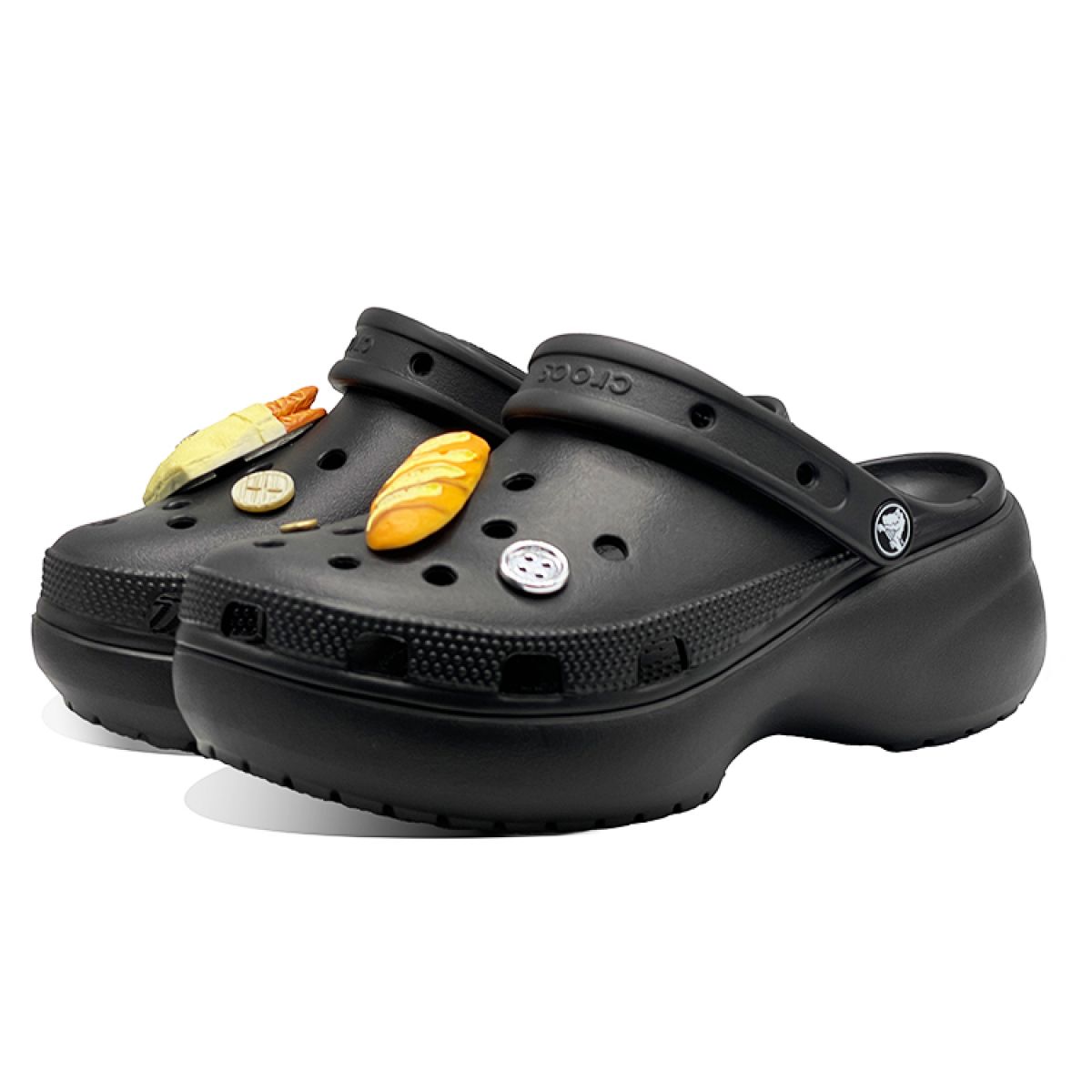 Женские Crocs Classic Platform Clog 4 cm Black