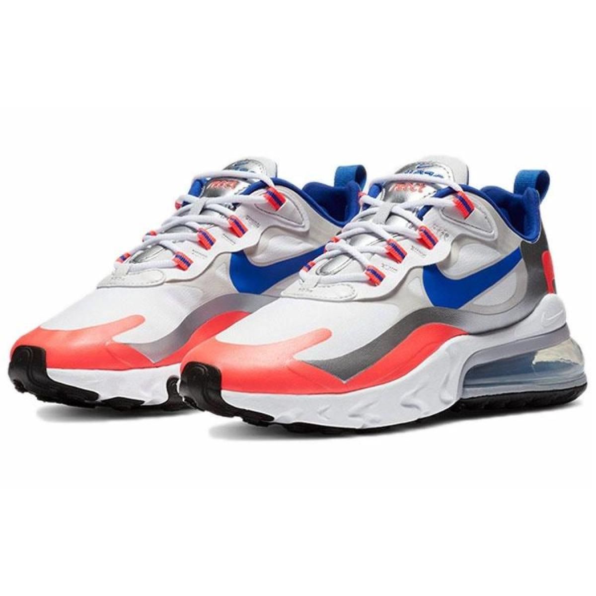 Женские кроссовки Nike Air Max 270 React Mid White/Blue/Orange