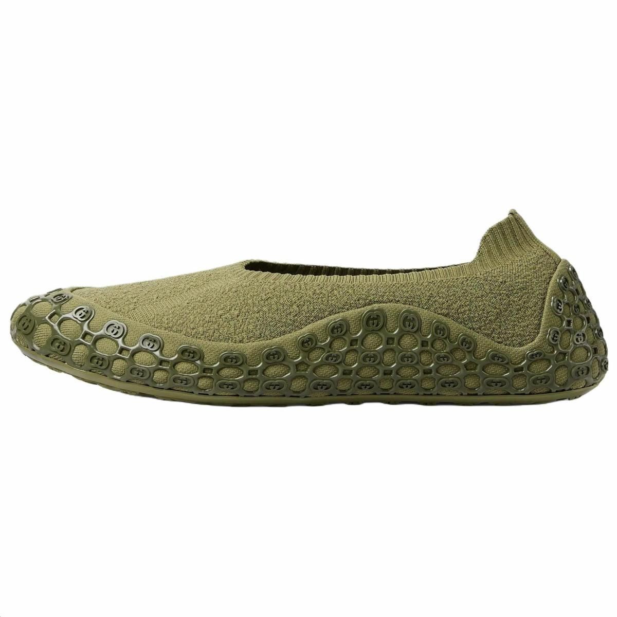 Мужские слипоны GUCCI Double G Green