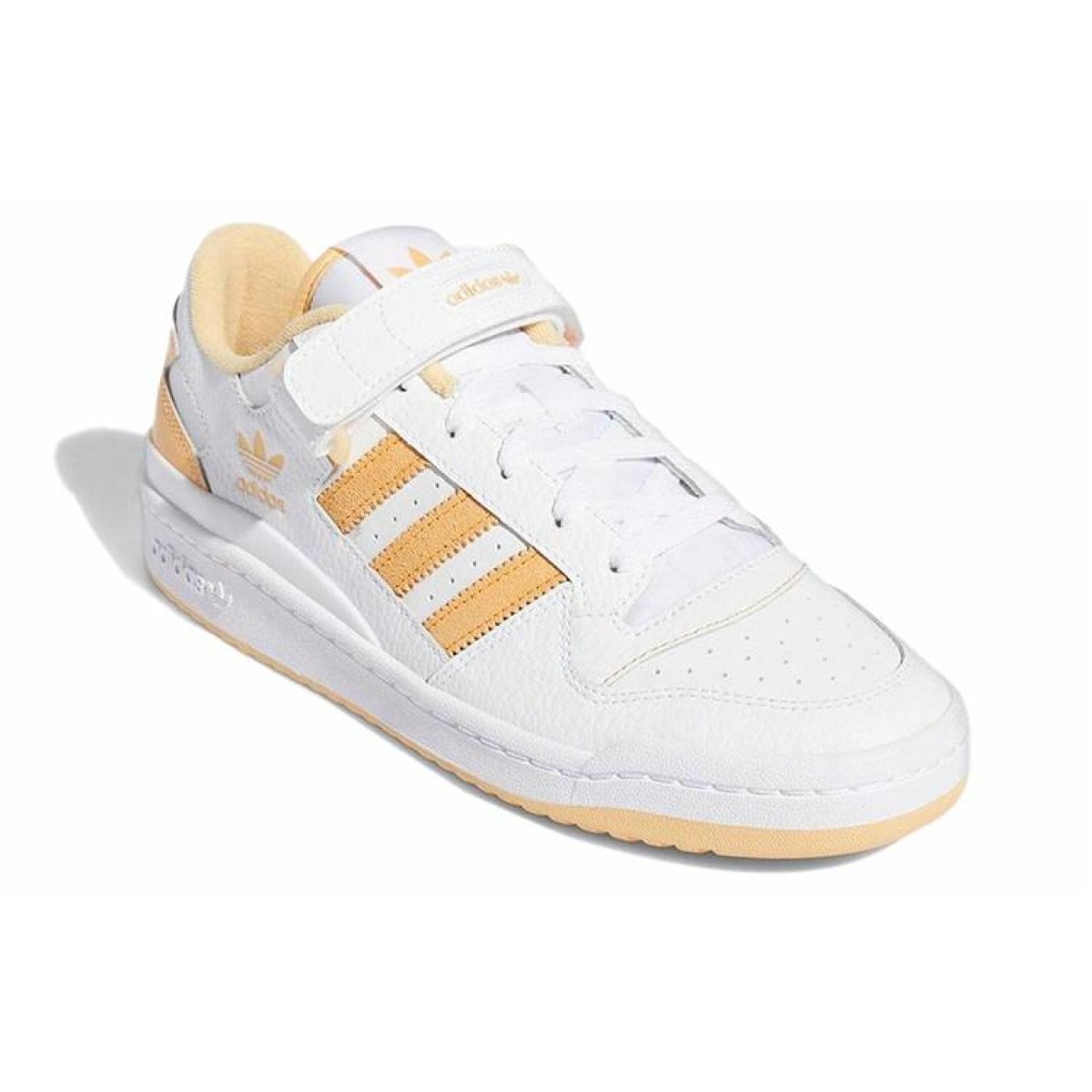 Кроссовки Adidas Originals Forum Low White/Yellow