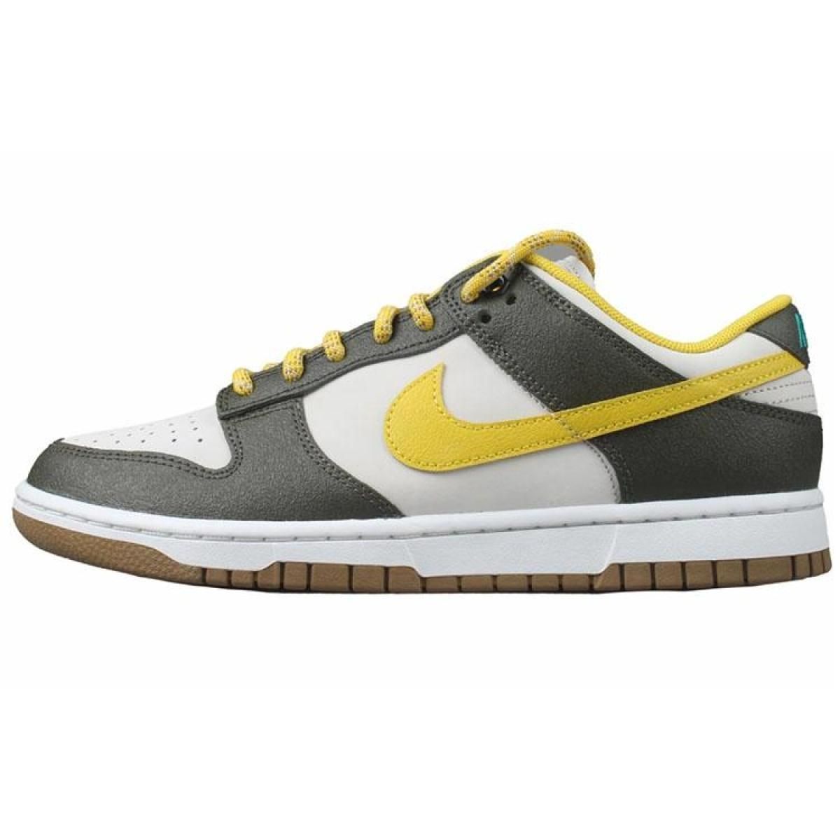 Кроссовки Nike Dunk Low PRM White/Green/Yellow