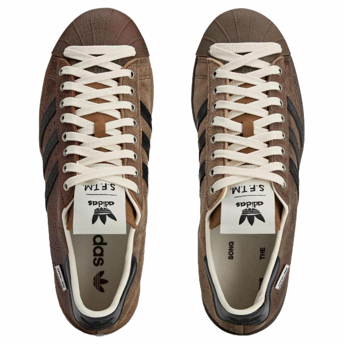 Женские кроссовки Adidas Originals Superstar 82 Burnt Toast Brown/Black
