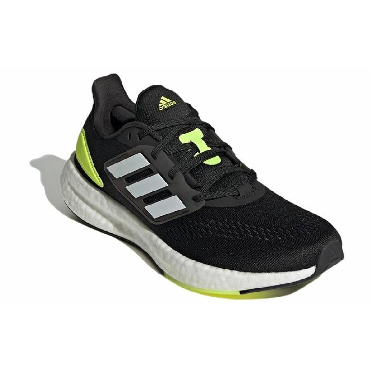 Мужские кроссовки Adidas Pureboost 22 Running Black/Yellow