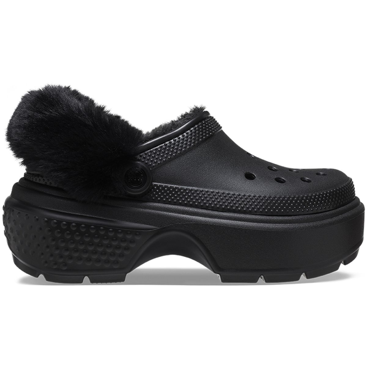 Женские сабо Crocs Stomp Lined Clog 5.5 cm Black