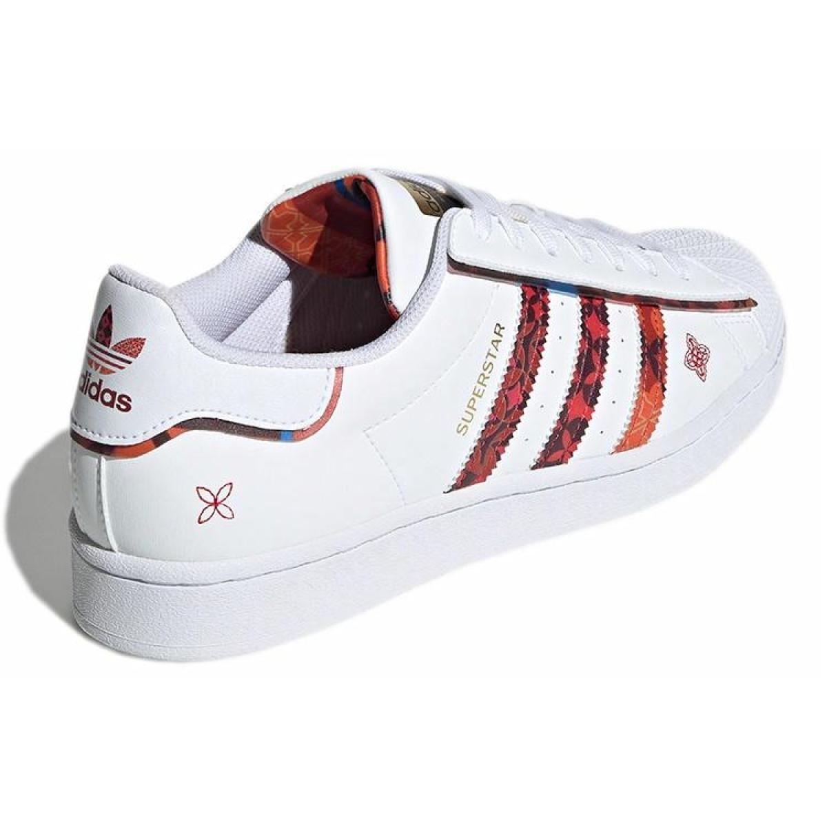 Кроссовки Adidas originals Superstar White/Red