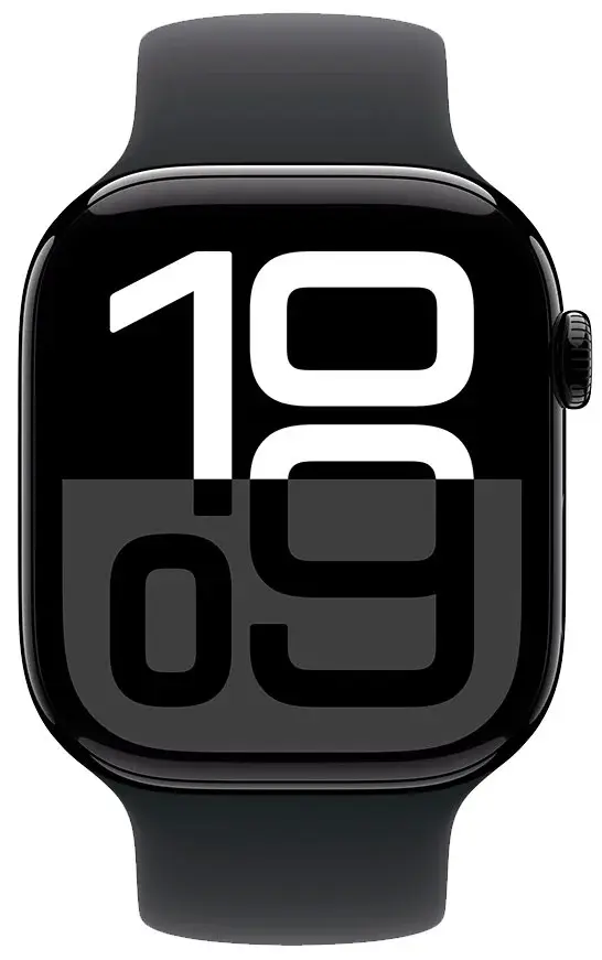Умные смарт-часы Apple Watch Series 10, 46мм, GPS, Jet Black Aluminum Case, Black Sport Band