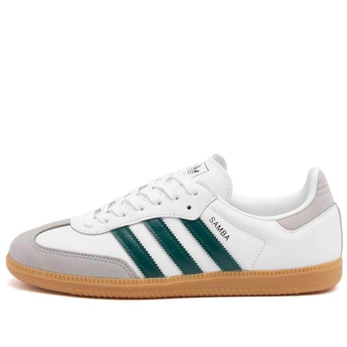 Женские кроссовки Adidas Originals SAMBA OG White/Green