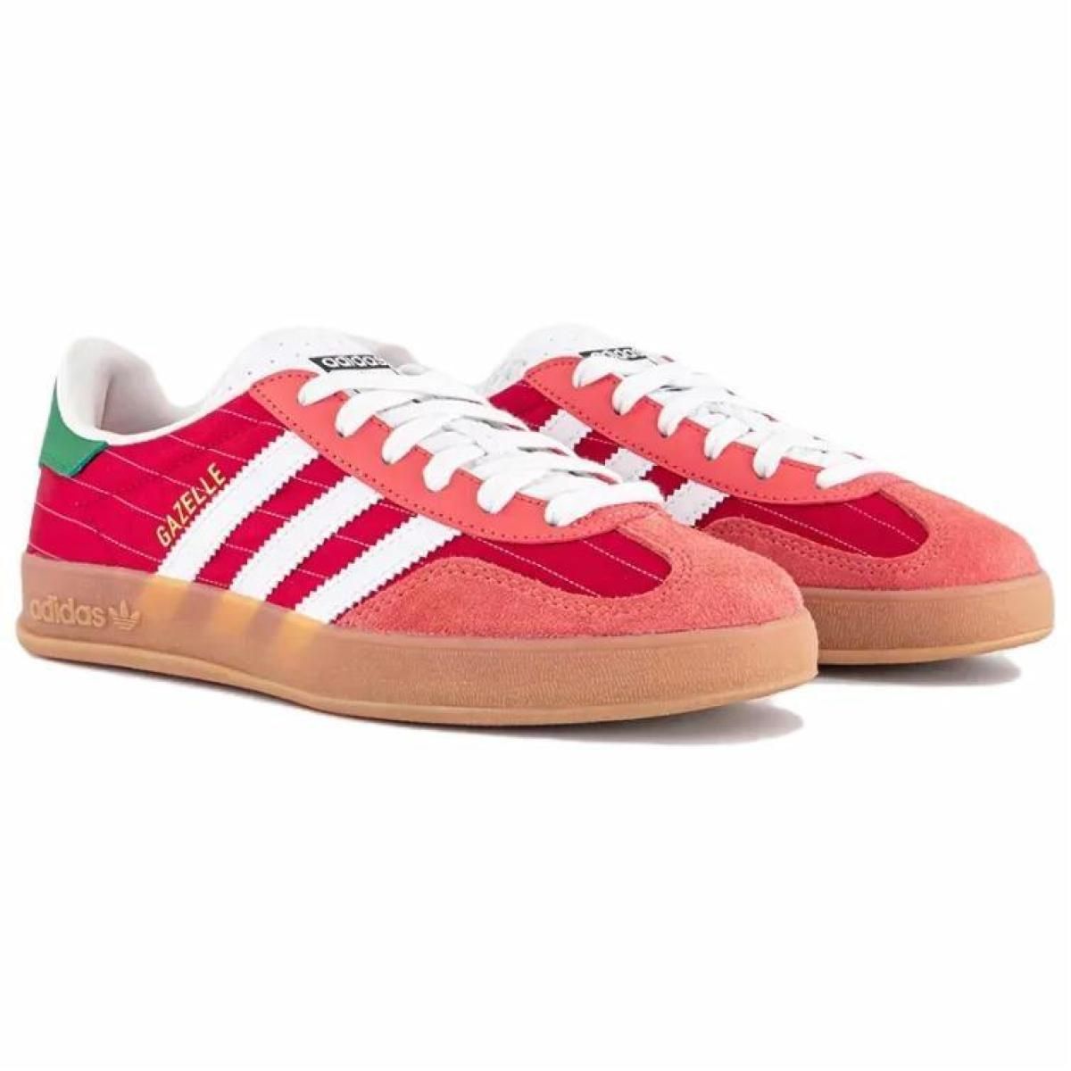 Кроссовки Adidas Originals Gazelle Indoor Red/White/Green