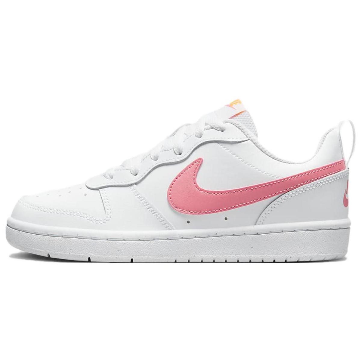 Подростковые кроссовки Nike Court Borough 2 Low White/Pink GS