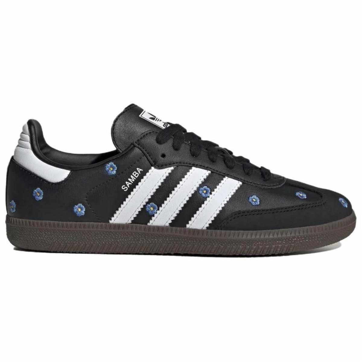 Женские кроссовки Adidas Originals SAMBA OG Black/White/Blue