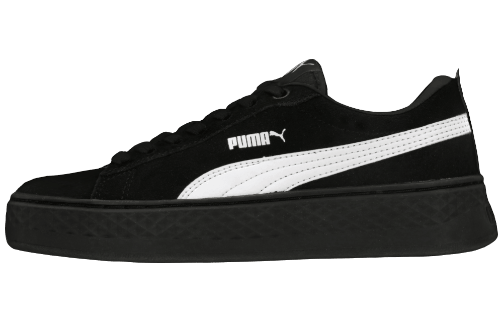 Женские кеды PUMA Smash Platform Suede Black/White