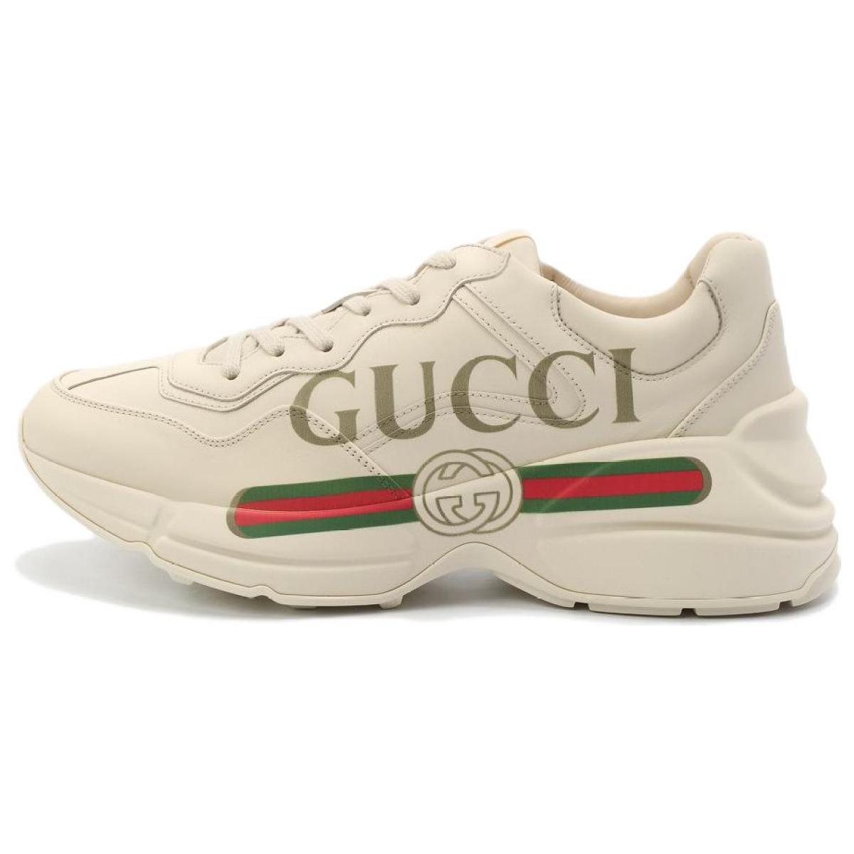 Женские кроссовки Gucci Rhyton Low Ivory White