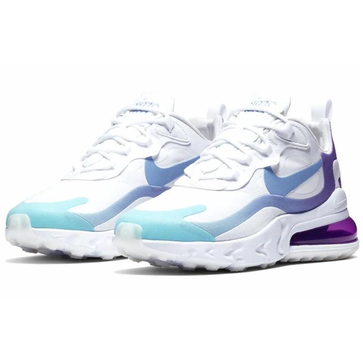 Женские кроссовки Nike Air Max 270 React Blue/Purple Gradient
