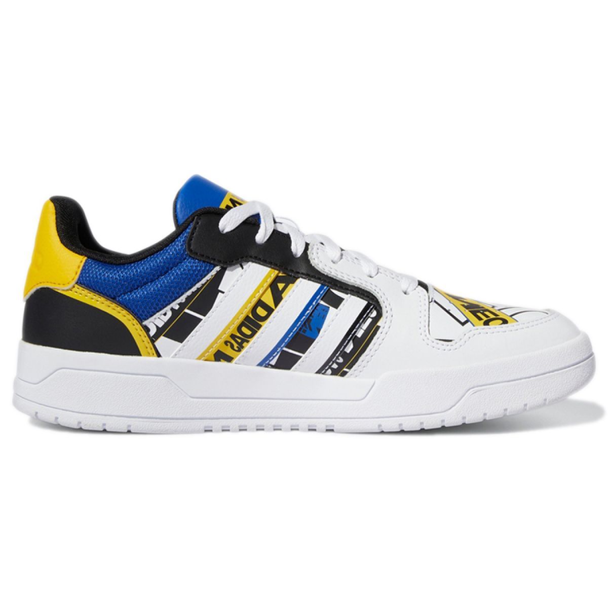 Мужские кроссовки Adidas neo Entrap White/Blue/Yellow