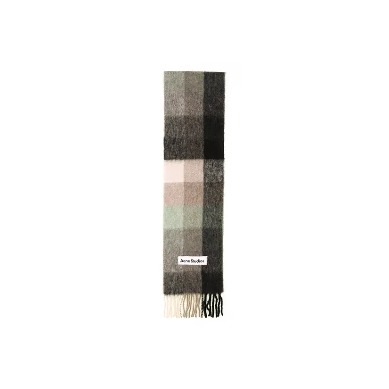 Вязаный шарф Acne Studios Black/Gray