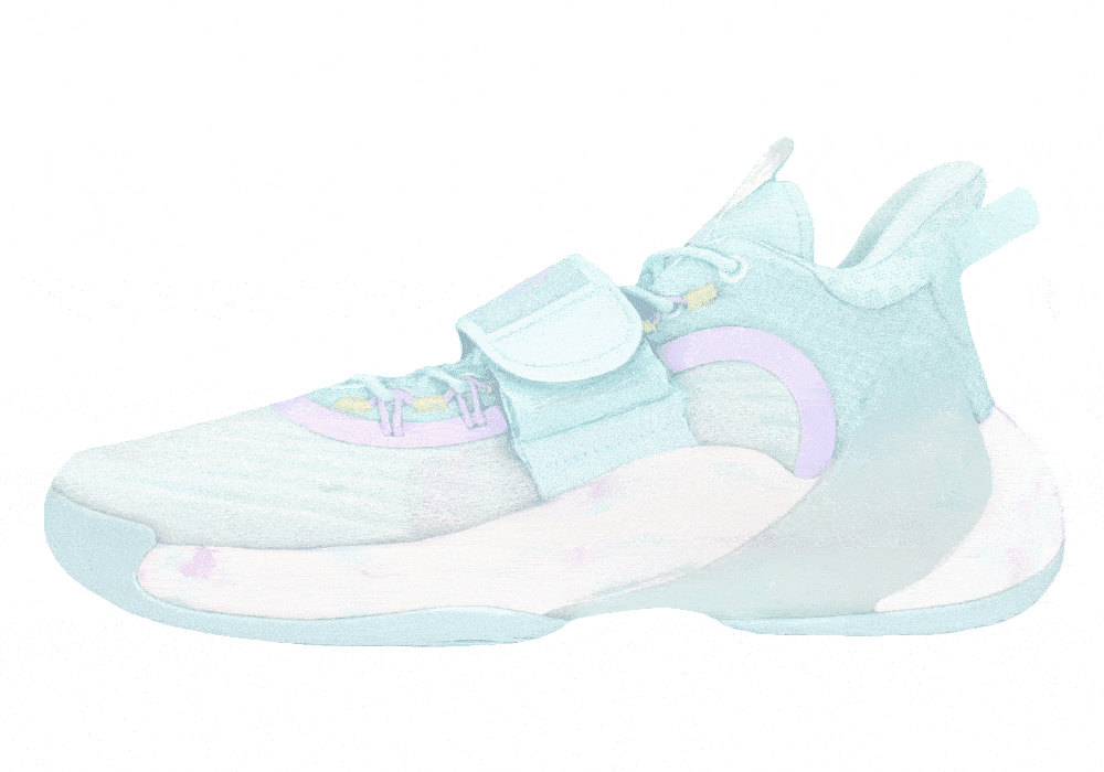 Мужские кроссовки Anta Water Flower 3 Blue/White/Purple