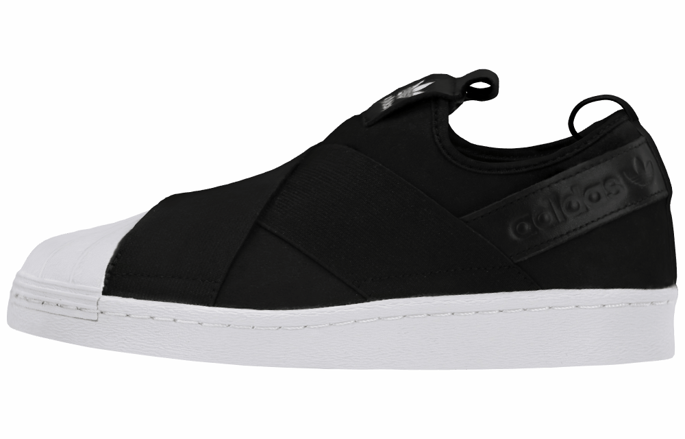 Женские кроссовки Adidas Originals Superstar SlipOn Black/White