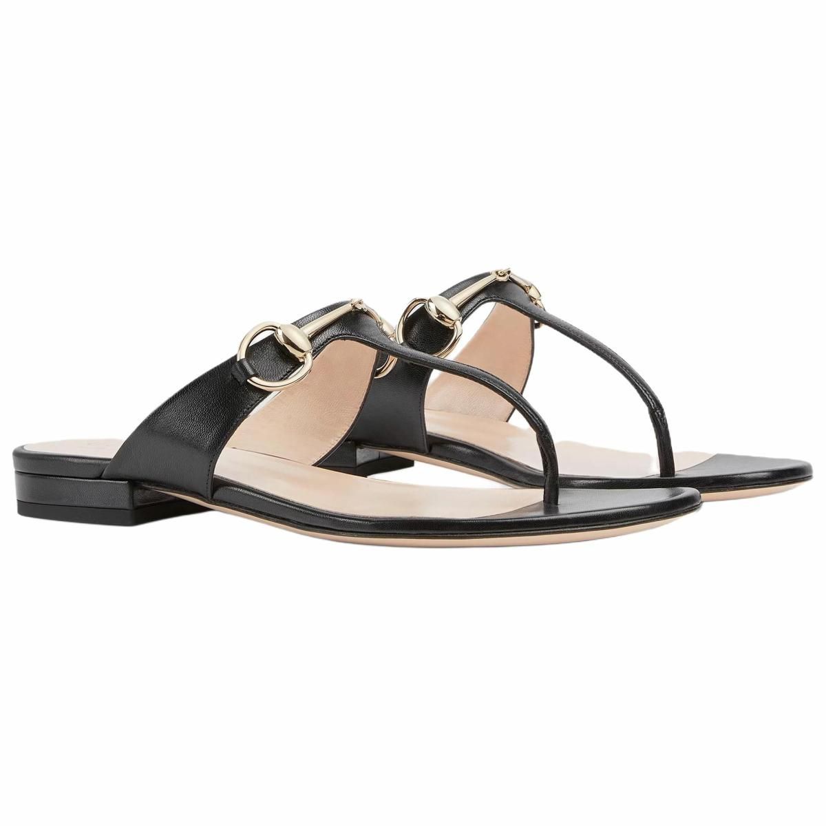 Женские шлёпанцы Gucci Black