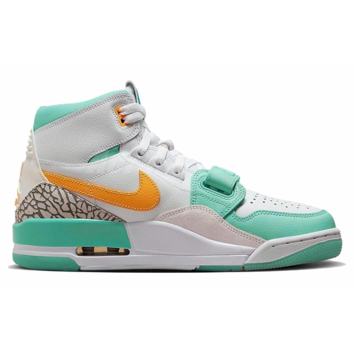Кроссовки Guo Ailun X Jordan Legacy 312 High "Jade" White/Green