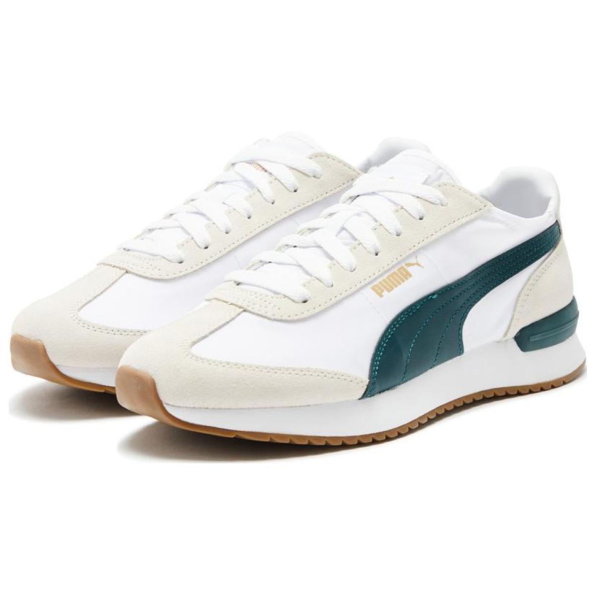 Кроссовки Puma R78 White/Beige/Green