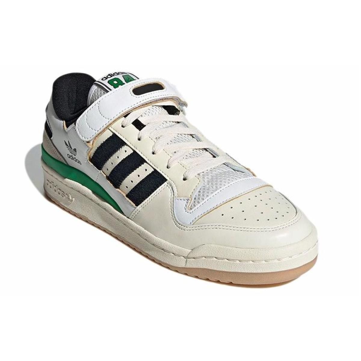 Кроссовки Adidas Originals Forum 84 Low "s" White/Black/Green