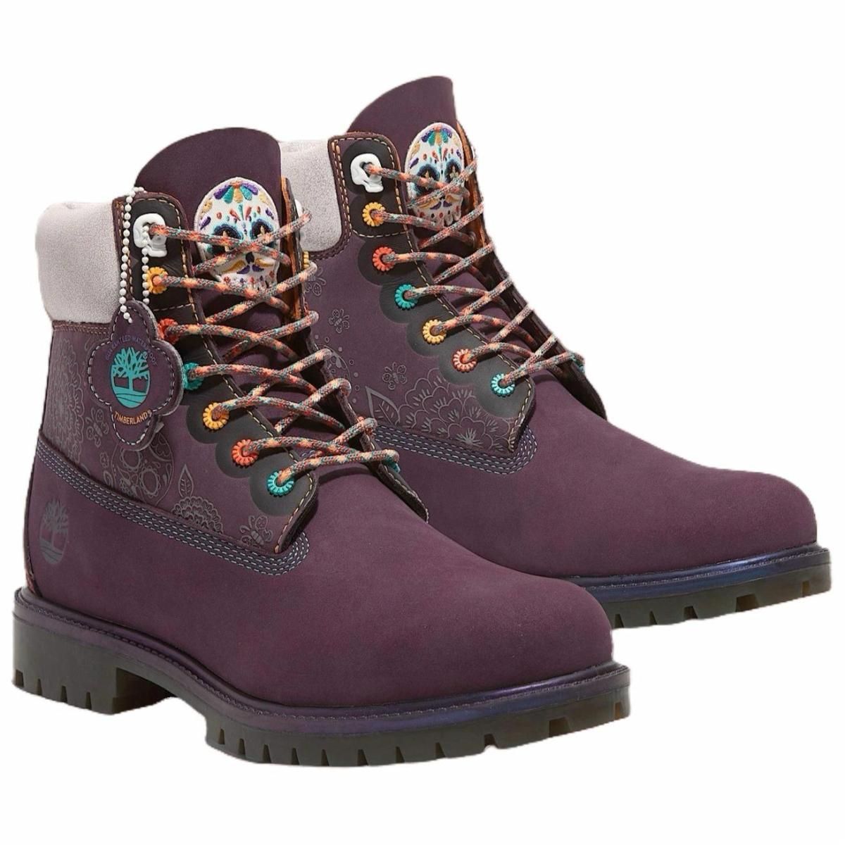 Мужские ботинки Timberland 6 Inch "Dia de Muertos" Deep Purple