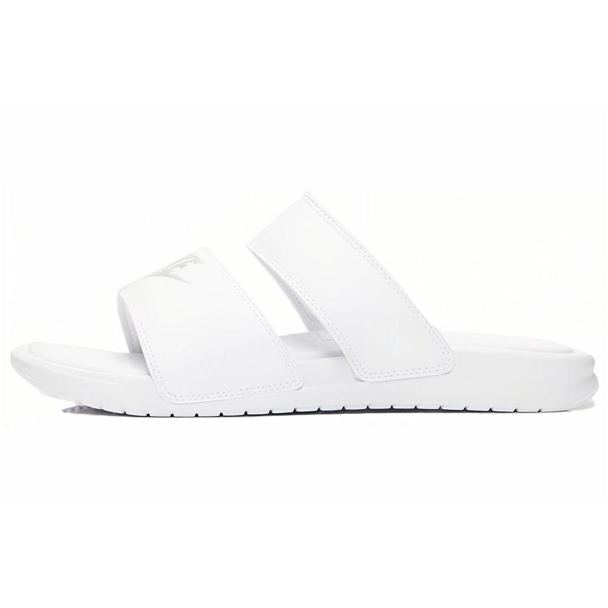 Шлёпанцы Nike Benassi Duo Ultra White/Metallic Silver