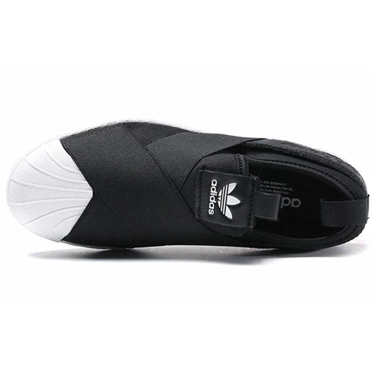 Женские кроссовки Adidas Originals Superstar SlipOn Black/White
