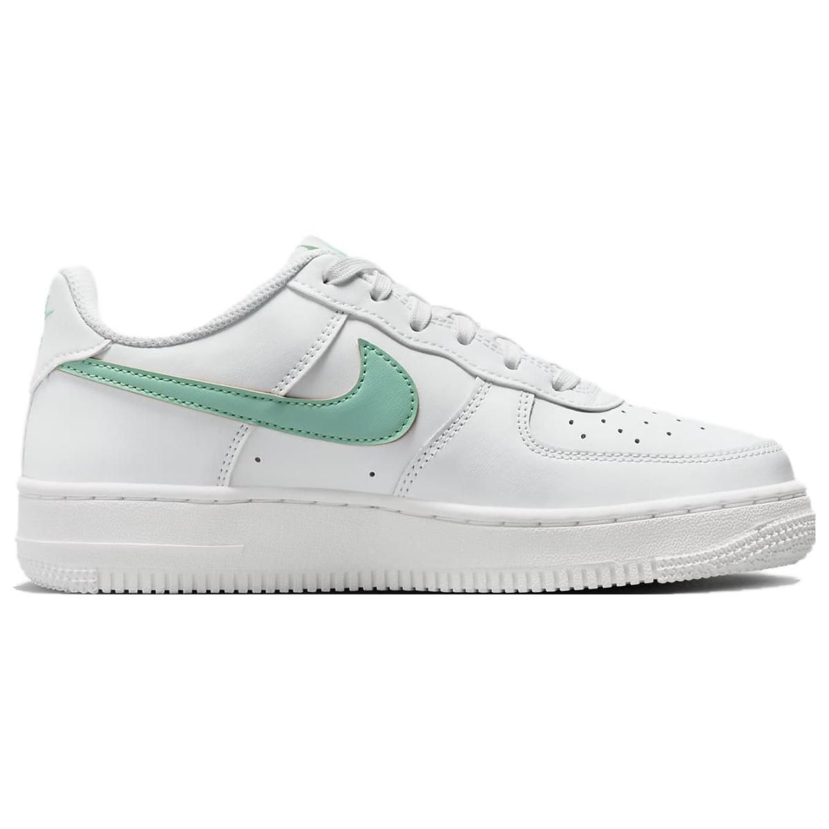 Подростковые кроссовки Nike Air Force 1 White/Green GS