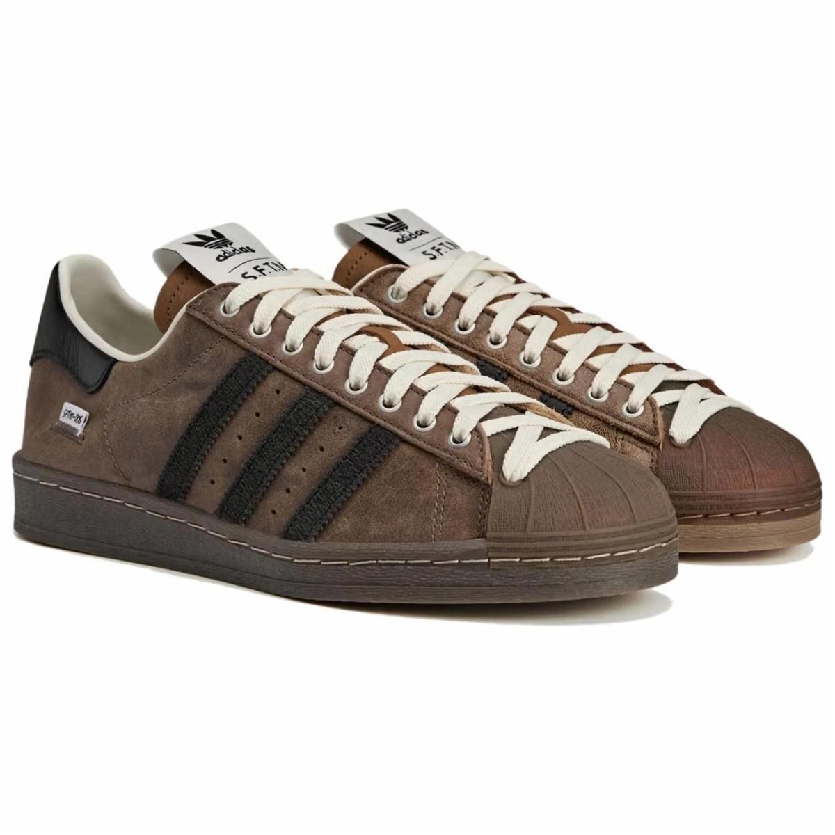 Женские кроссовки Adidas Originals Superstar 82 Burnt Toast Brown/Black