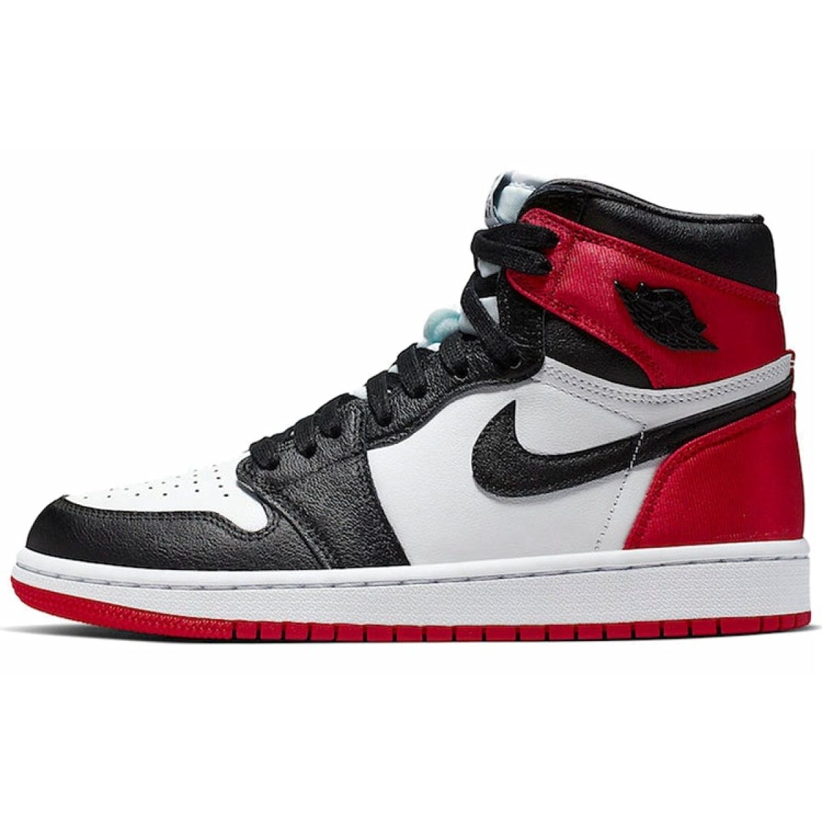 Женские кроссовки Jordan 1 Retro High Satin/Black Toe