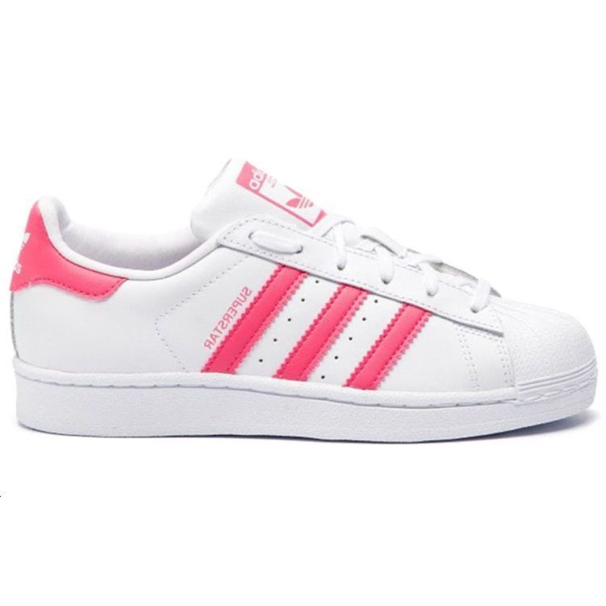 Подростковые кроссовки Adidas Originals Superstar White/Pink