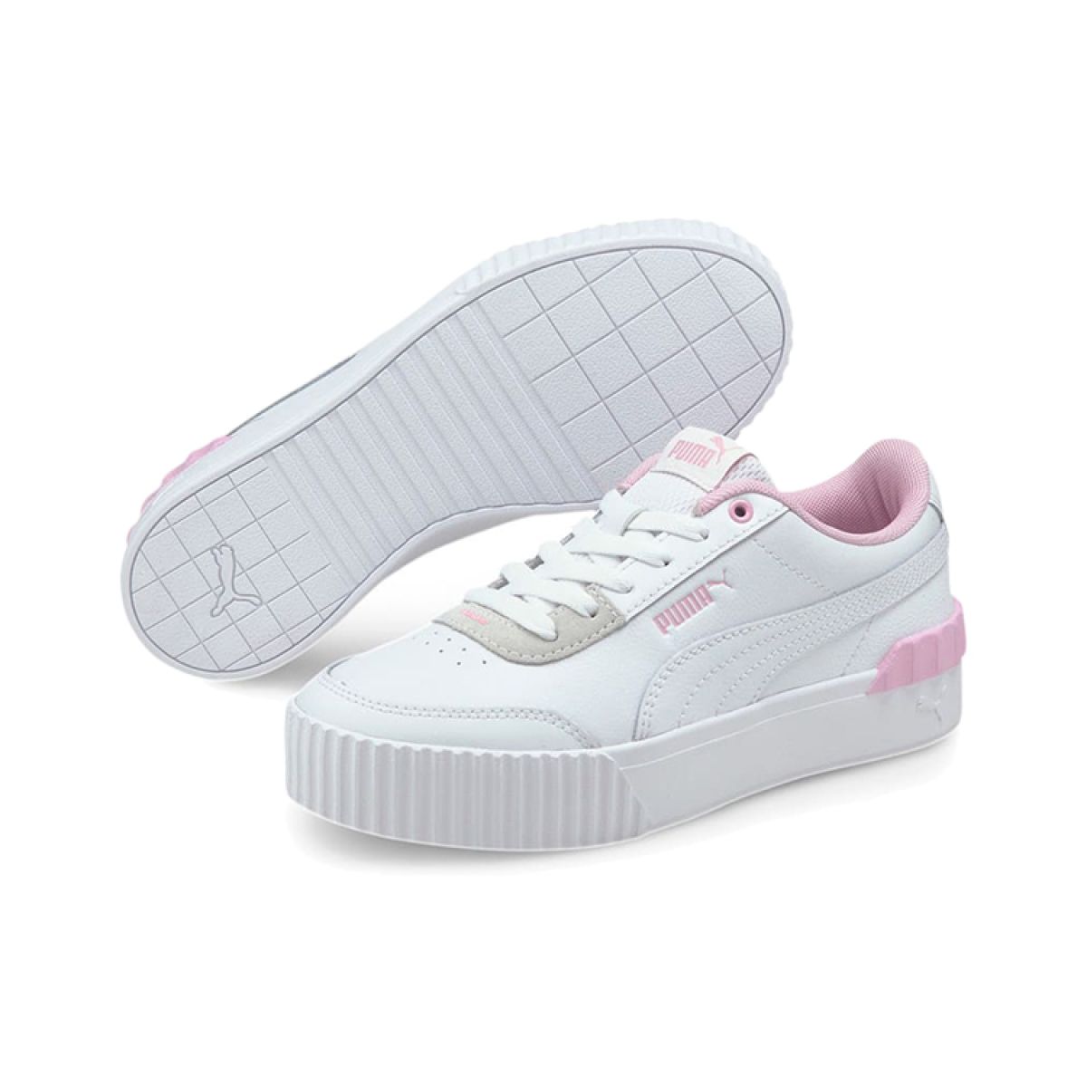 Женские кеды Puma Carina Lift White/Pink/Grey